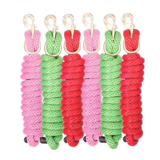 Tough1 Poly Lead with Replaceable Bolt Snap - 6 Pack Bright