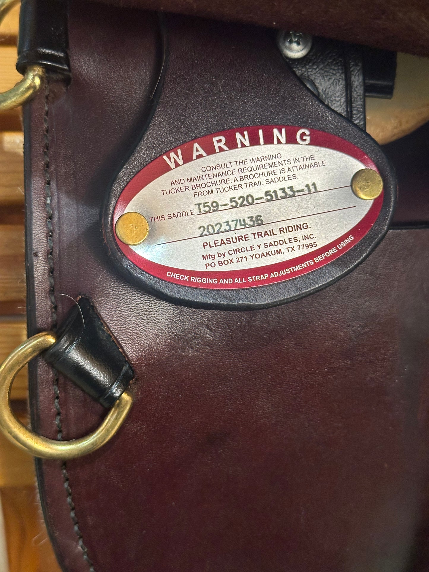 15.5” Tucker Classic Endurance Trail Saddle Model T59 (2024)