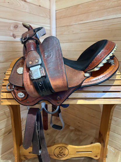 14” Circle Y Kenny Harlow Flex2 Barrel Racing Saddle Model 9212