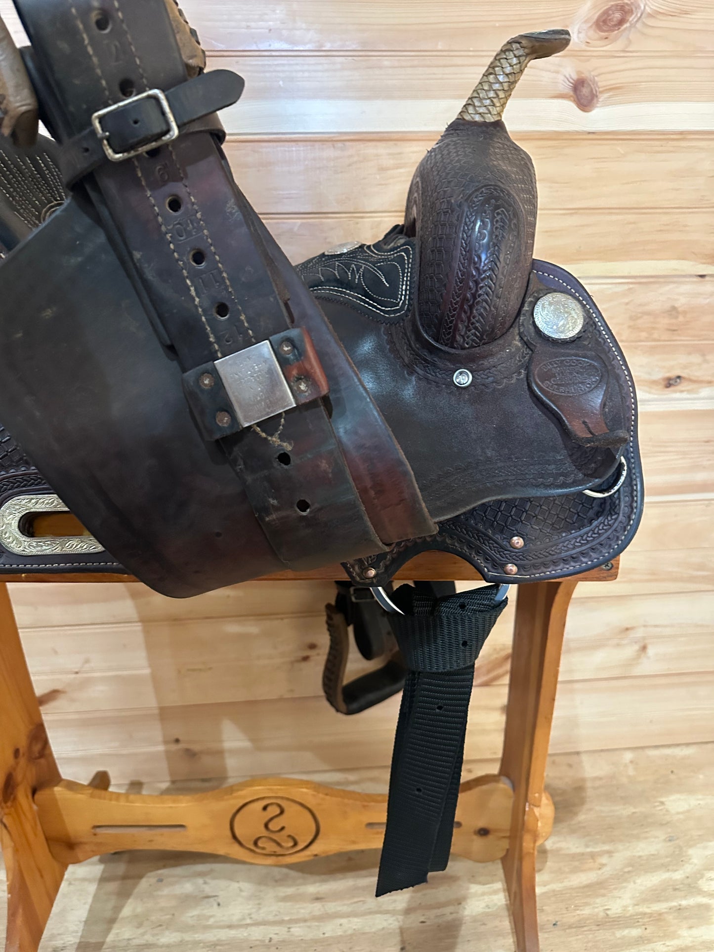15” Billy Cook Maker Half Breed Waffle Barrel Racing Saddle Model 1907 Sulphur OK