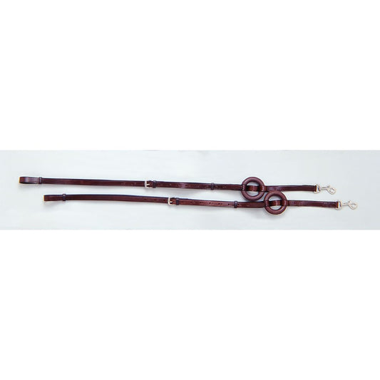 Tough1 German-Style Leather Side Reins