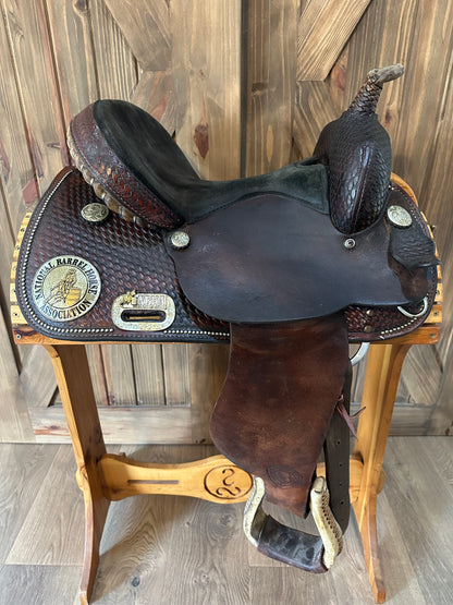 14” Tex Tan Hereford NBHA Liberty II Barrel Racing Saddle