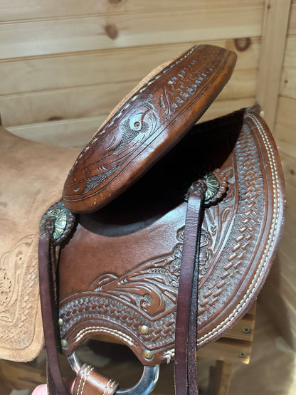 17” Teskey’s Stuart Rybak Cow Horse Western Saddle