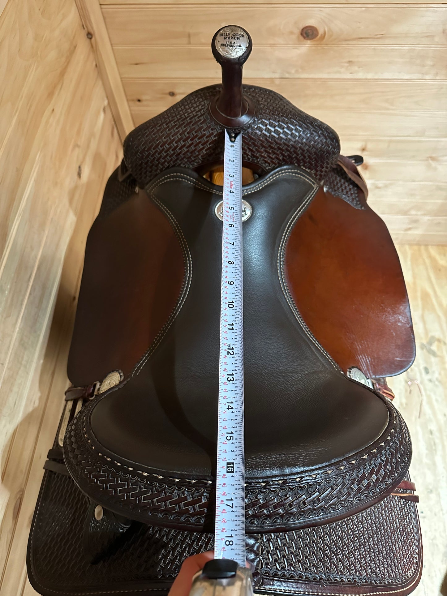 16” Billy Cook Maker Western Trail Saddle Model 1536