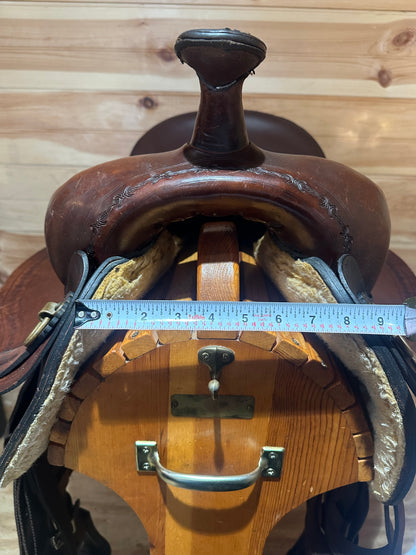 17” Big Horn Double Comfort Equi-fit Flex Western Trail Saddle Model 1656