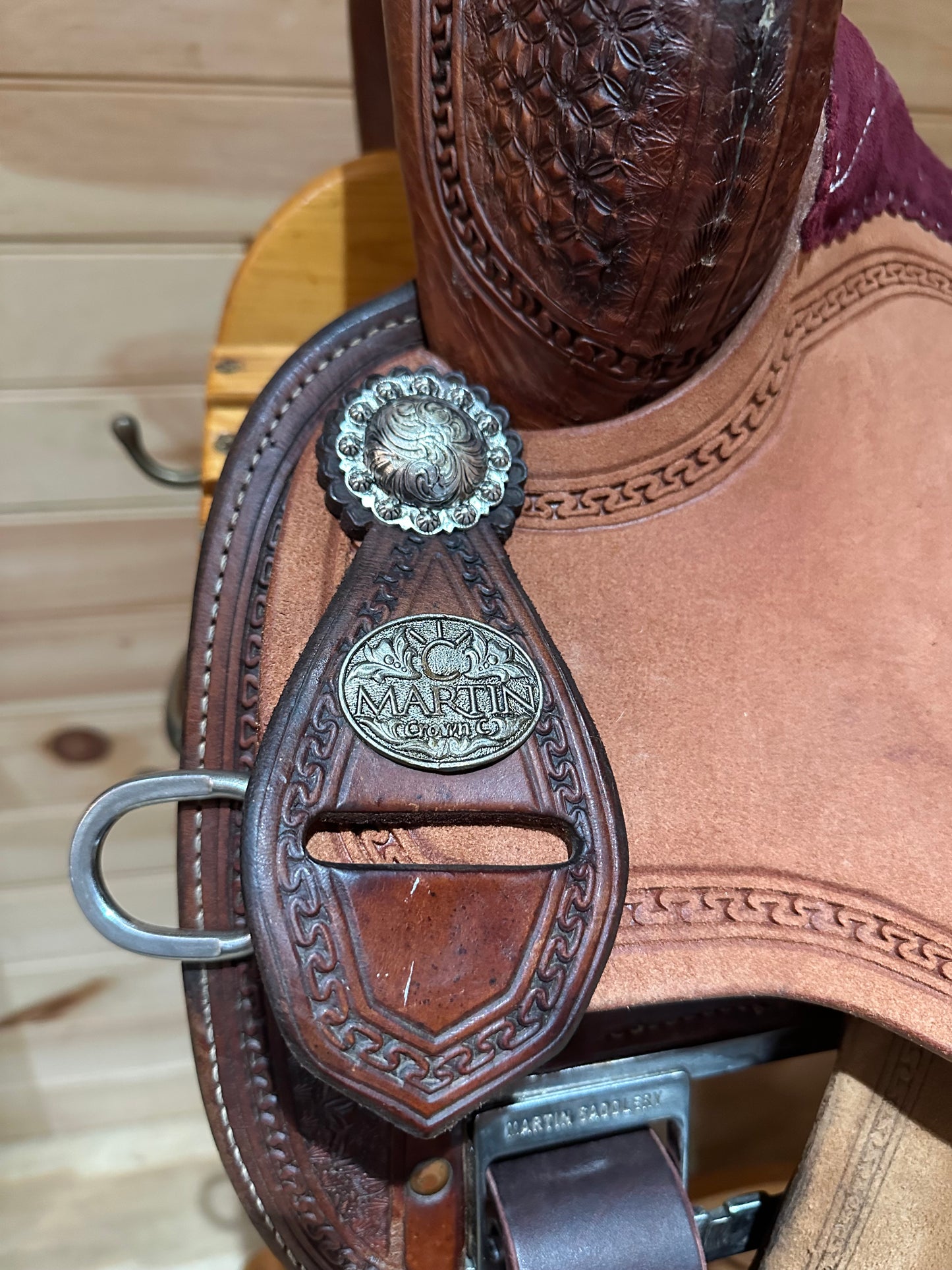 15” Martin Crown C Barrel Racing Saddle Model 4585