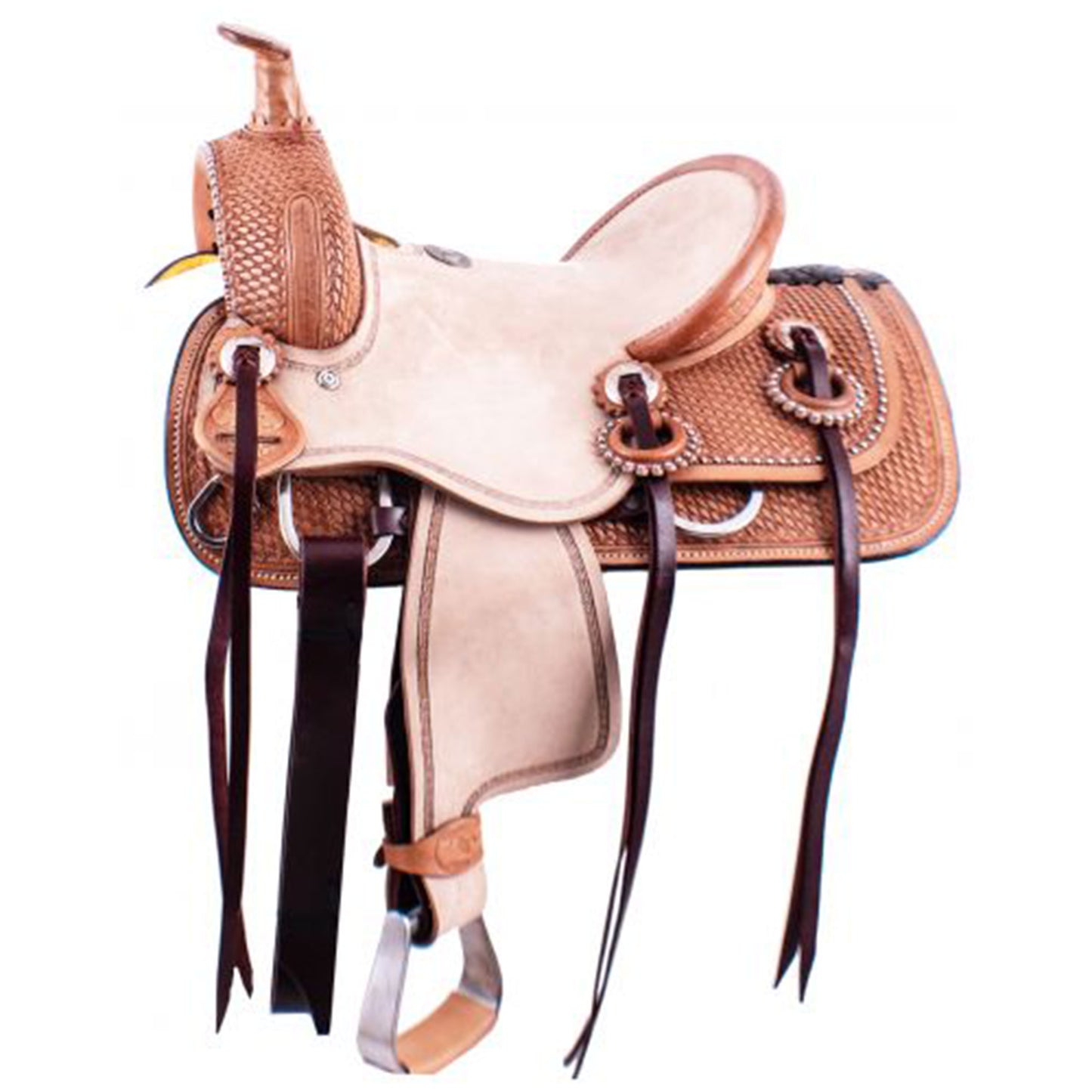 12" Double T Sandstone Range Ranch Roper Style Saddle