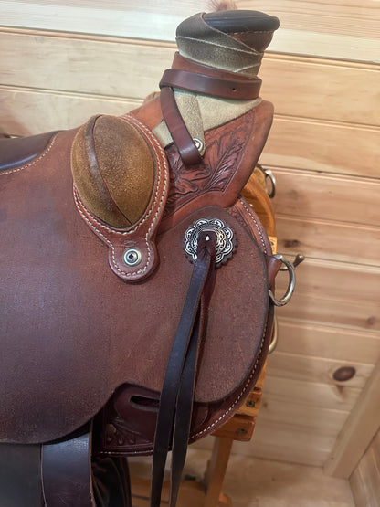 15.5” Cowboss Wade Lite Western Ranch Saddle