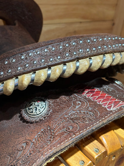 14.5” Reinsman Team Camarillo Barrel Racing Western Saddle Model 4231