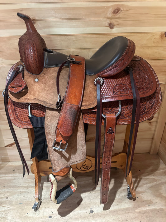 15” Silver Royal Round Rock All Around Western Saddle