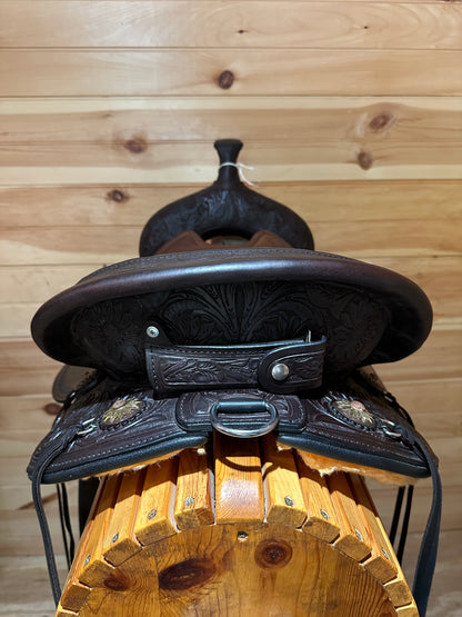 16” Circle Y Sunflower Flex2 Western Trail Saddle Model 1682 (2024)