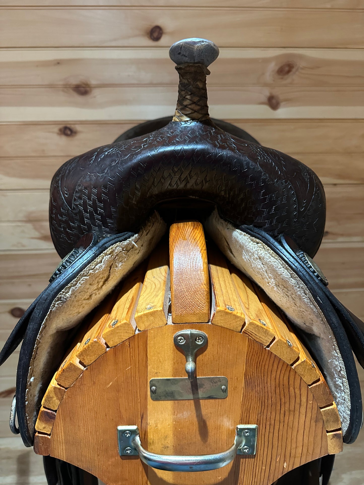 15” Basketweave Western Trail Saddle