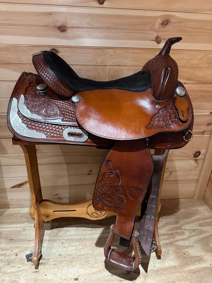 17” Tex Tan Hereford Tex-Flex Western Show Saddle Model 08-TF403-P7
