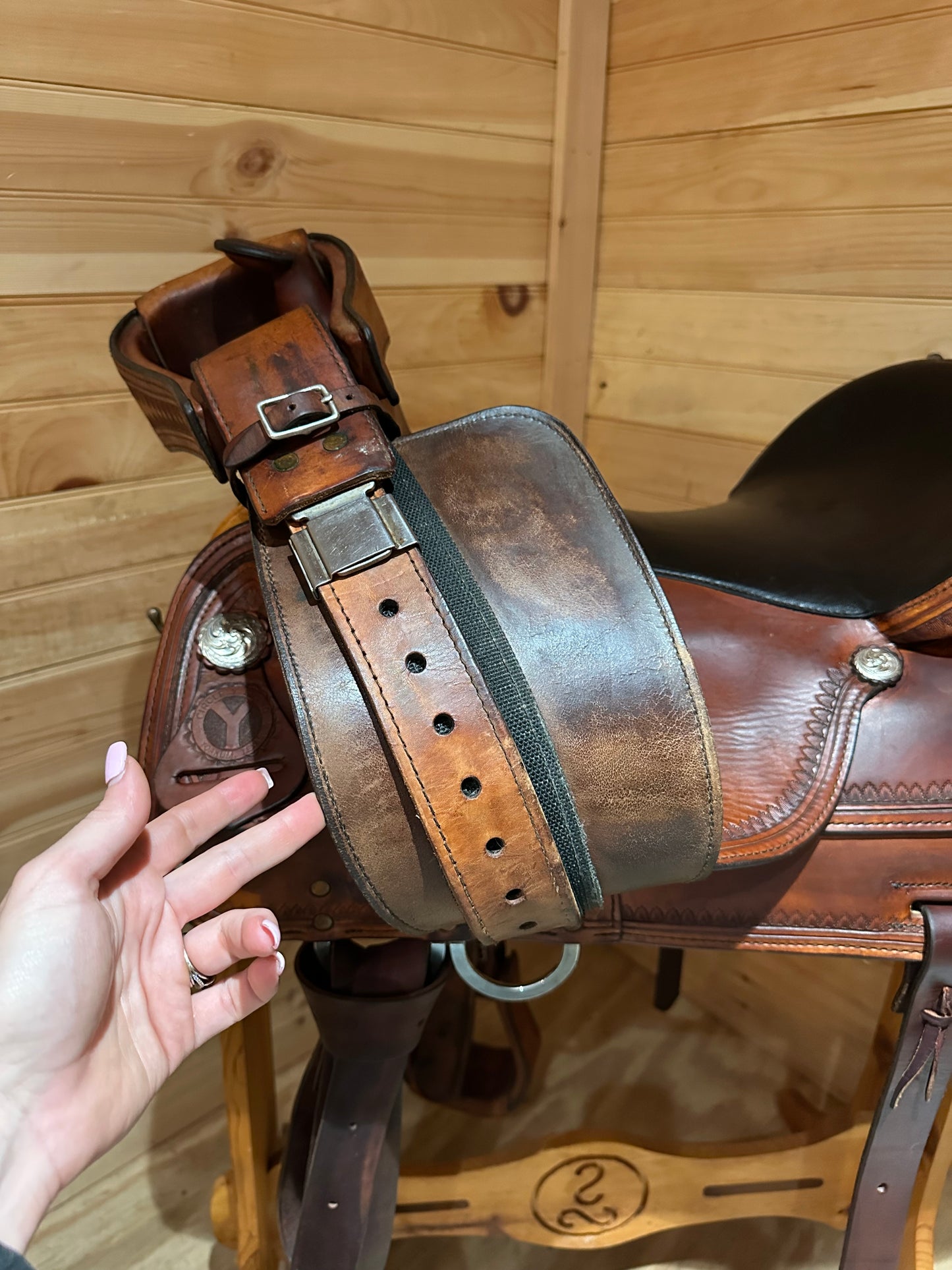 16” Circle Y Topeka Flex-Lite Western Trail Saddle Model 1551