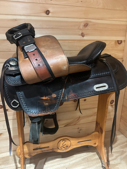 17” Tex Tan Hereford Tex-Flex Western Trail Saddle Model 08TF402B7