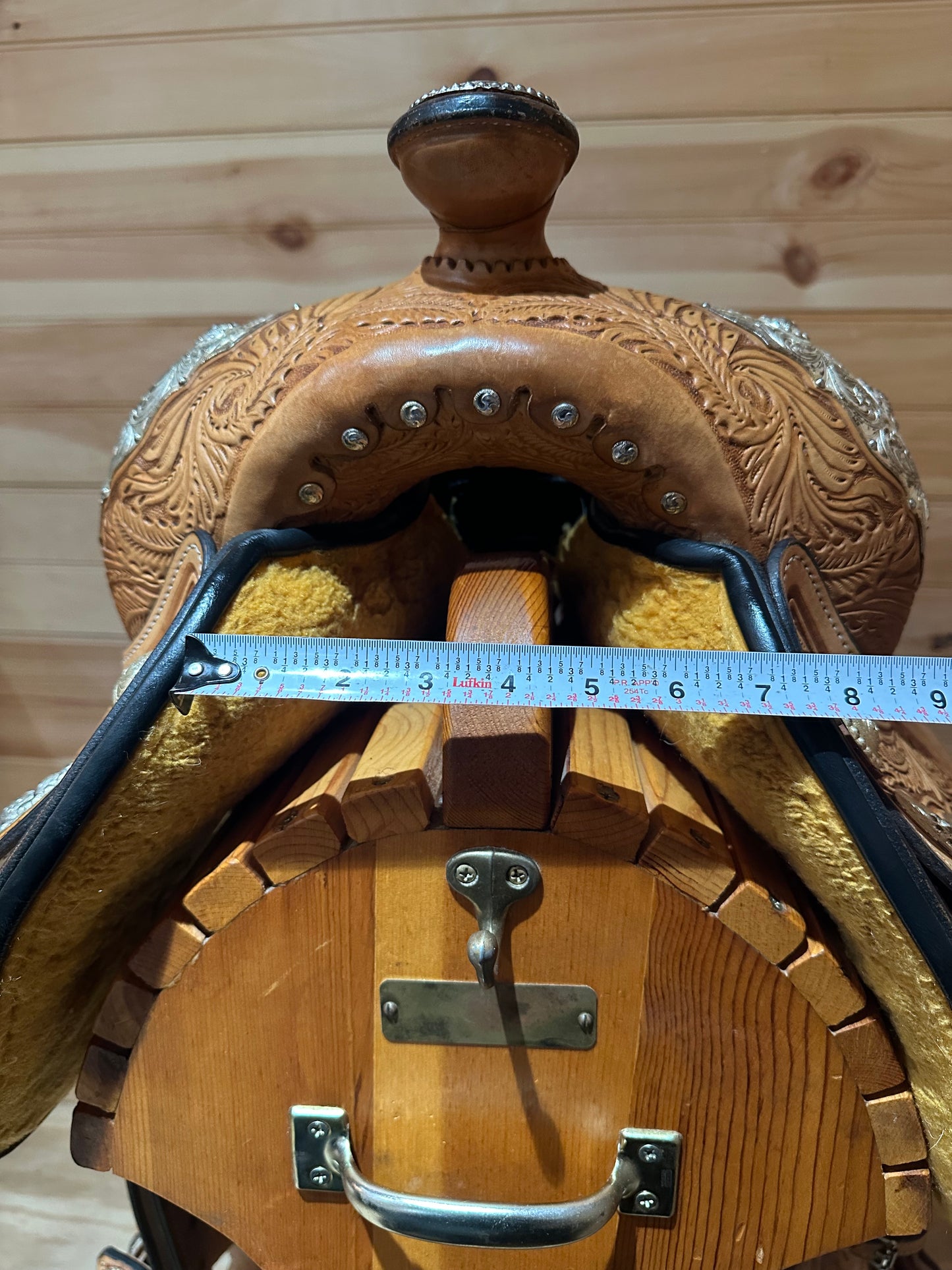 14.5” Circle Y Flex2 Silver Leaf Western Show Saddle Model 2836