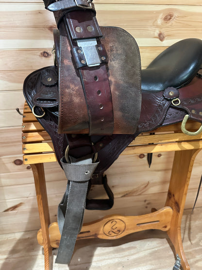 18” Big Horn Sil-Cush Flex Endurance trail saddle Model 1685.8