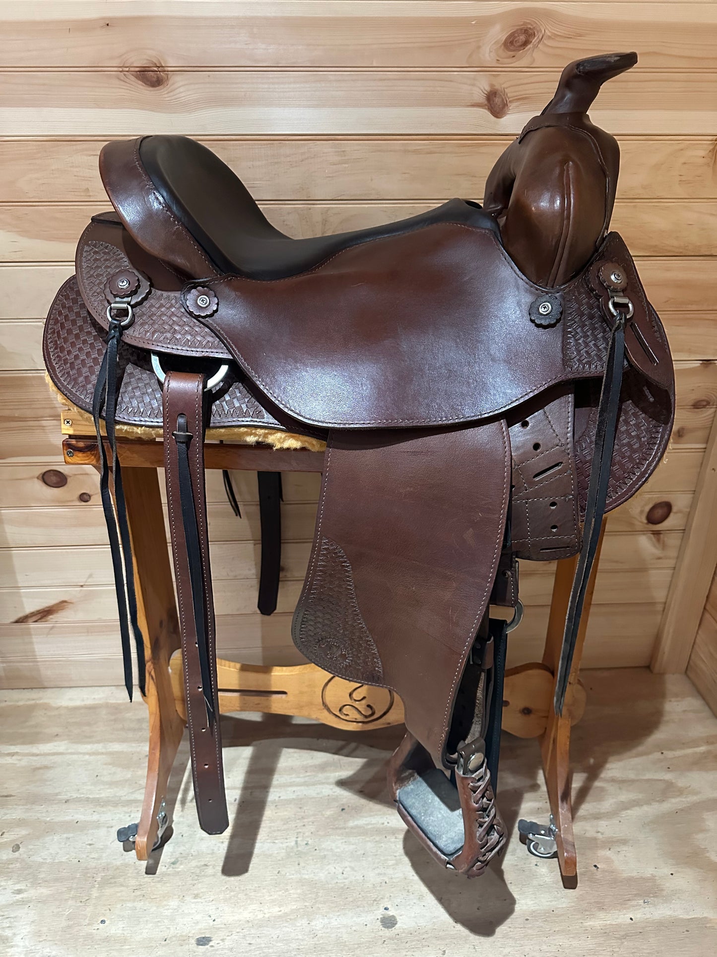16” Ortho-Flex “The Western Lariat” Western Trail Saddle Model TP-160