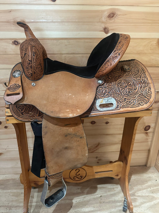 14” Circle Y The Proven Mansfield Western Barrel Saddle Model 6221 (2021 Year)