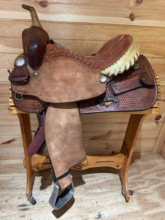14” Billy Cook Maker Sulphur, OK Barrel Racing Saddle Model 1527
