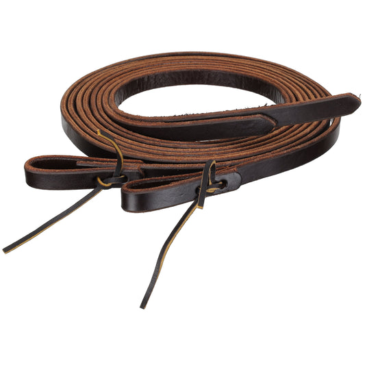 8' x 5/8" Dark Oil Premium Harness Leather Split Reins