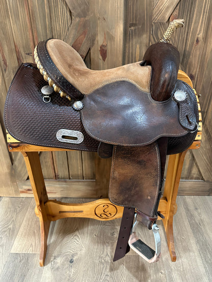 14” Crates Squeak Huber Barrel Racer Western Saddle Model 9224