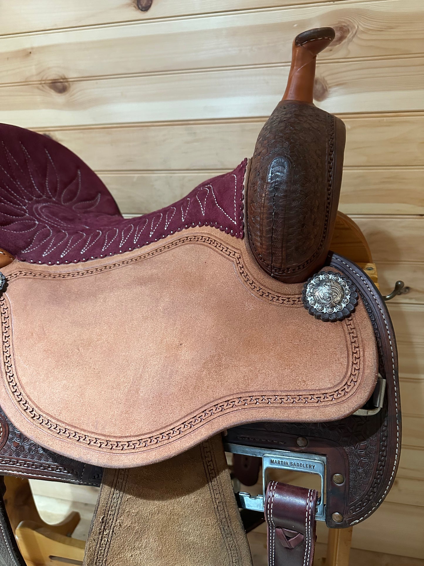 15” Martin Crown C Barrel Racing Saddle Model 4585