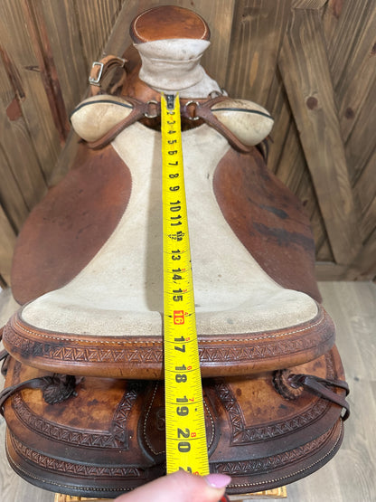 16” Watt Bros Stock Saddle Co. Wade Western Saddle - Dennis Reis Wade Model