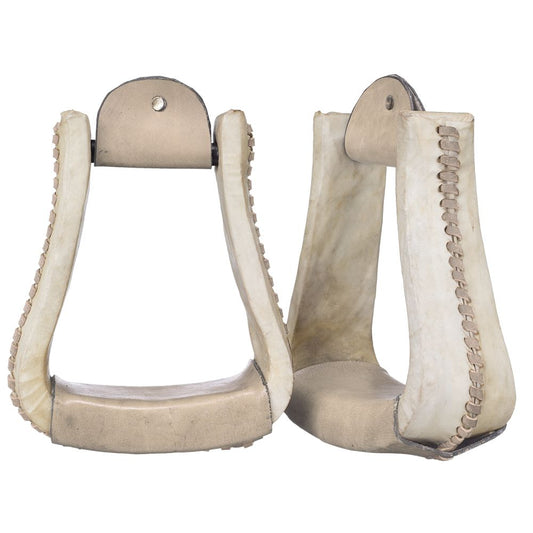 Royal King Laced Rawhide Roper Stirrups