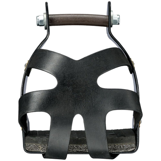Tough1 Metal Endurance Stirrups with Leather Guard
