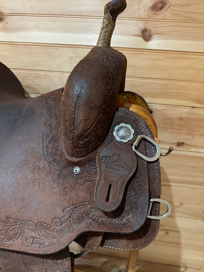 14.5” Reinsman Team Camarillo Barrel Racing Western Saddle Model 4231