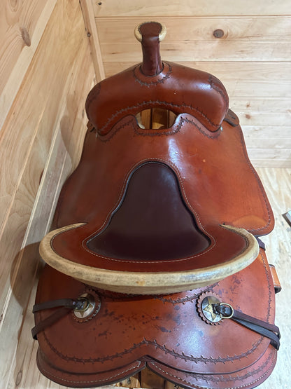 15” Bar B Western Ranch Roper Western Saddle