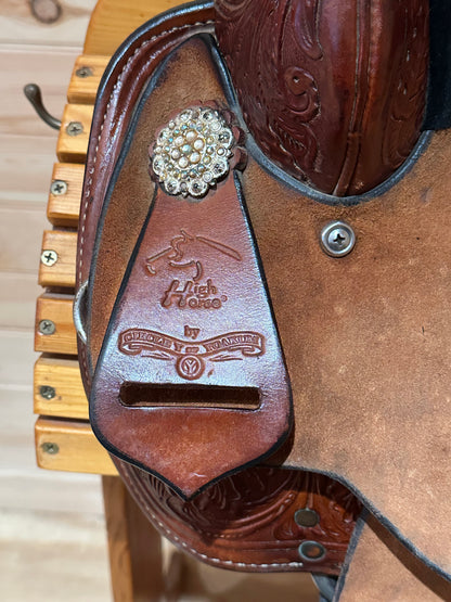 15” Circle Y High Horse Proven Aurora Barrel Racing Saddle Model 6215