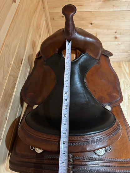 15” Circle Y Topeka Flex-Lite Western Trail Saddle Model 1551