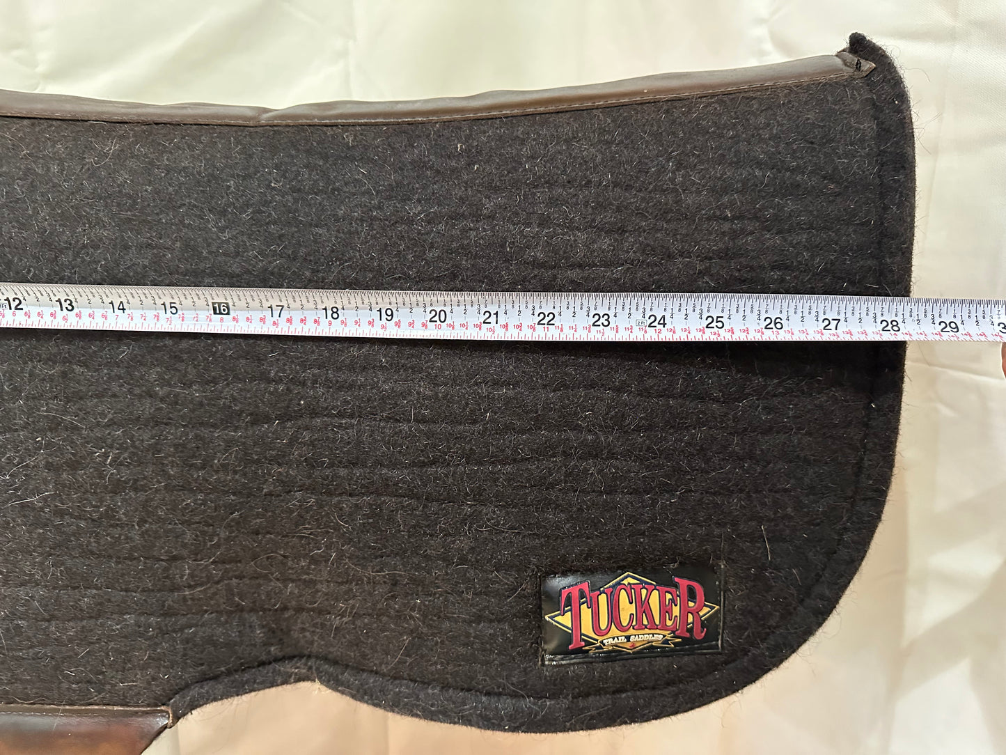 Tucker Full Skirt Apex Pad 100% Wool Saddle Pad, 28”L x34”D x1”