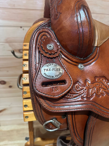 16” Tex Tan Tex-Flex Western Trail Saddle