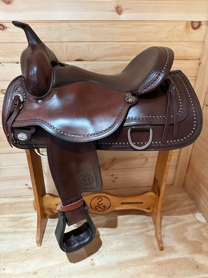 16” Circle Y Shawnee Flex-Lite Western Trail Saddle Model 1654