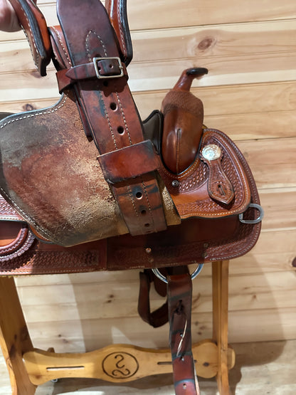 15.5” Crates Equi-Fit Ladies Reiner Western Saddle Model 4522-3