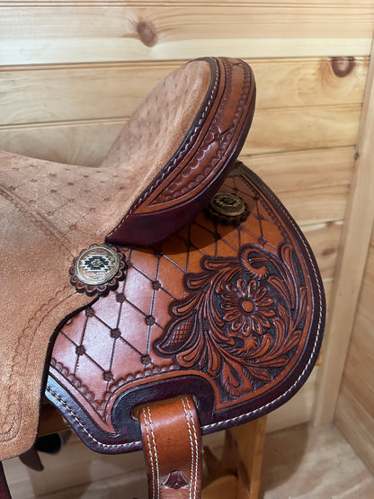 14” Cloverleaf Saddle Co. Barrel Racing Saddle