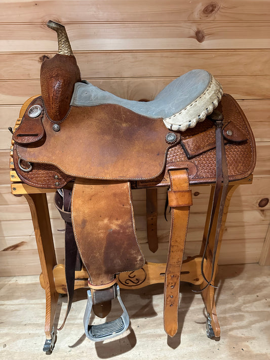 14.5” Billy Cook Maker Barrel Racing Western Saddle Model 1527