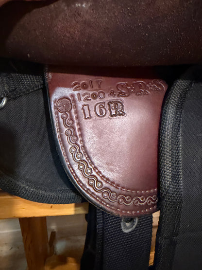 16” Crest Ridge Saddlery Sentry Lite Western Trail Saddle