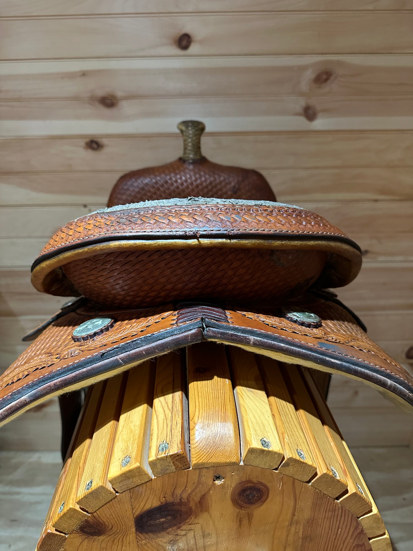 15” Tex Tan Tex-Flex Barrel Racing Western Saddle