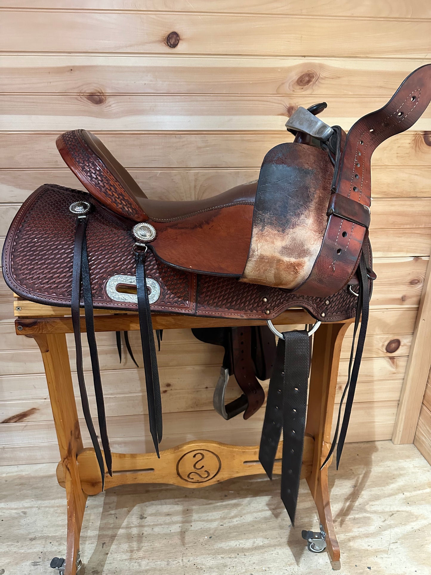16” Billy Cook Maker Sulphur,OK Western Trail Saddle Model 1536