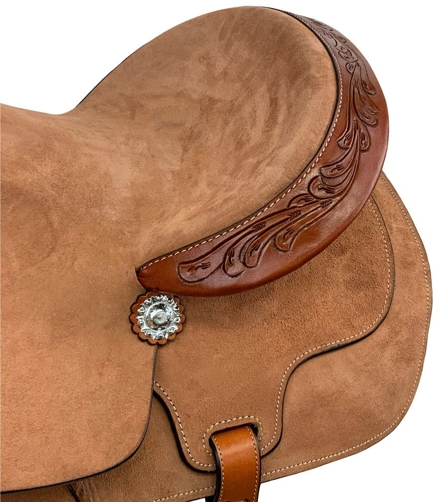 15” Sagebrush Roughout Barrel Style Western Saddle