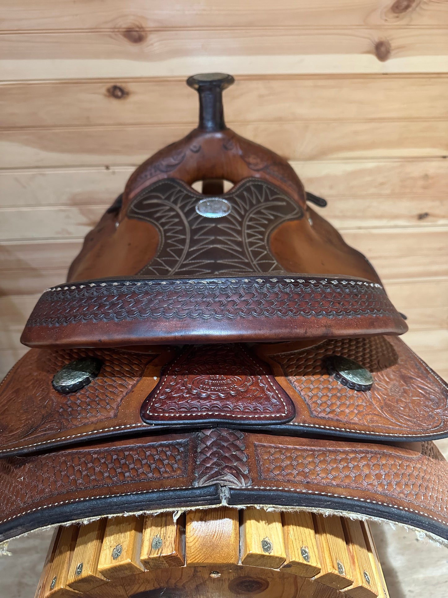 14” Billy Cook Basket Maker Team Roper Western Saddle 2038