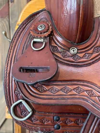 16” Tex Tan Hereford Western Trail Saddle