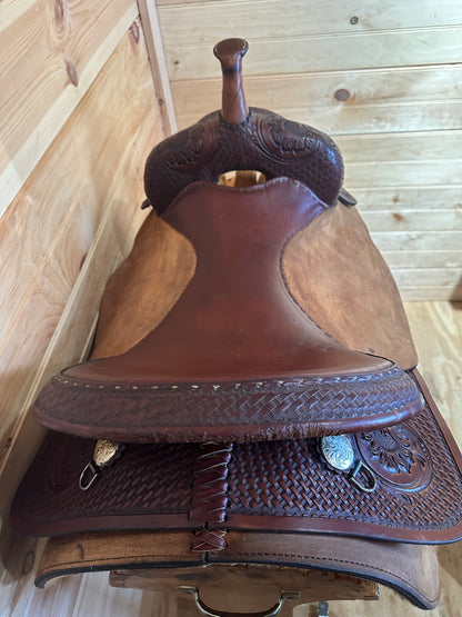 17” Circle Y Cutter Pat Earnheart Western Saddle Model 1345