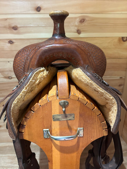 16.5” Genuine Billy Cook Basket Ranch Cutter Western Saddle Model 8965