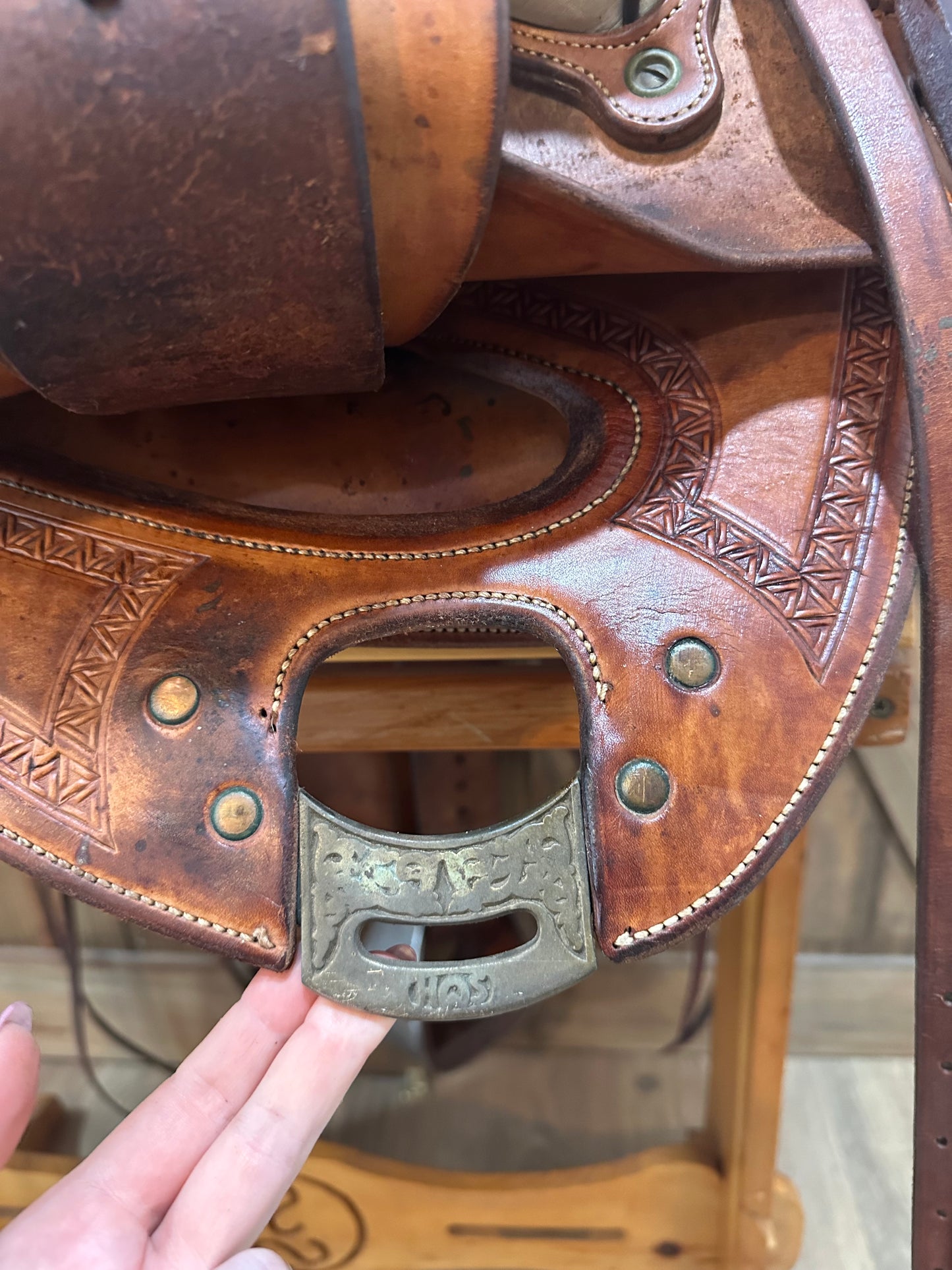 16” Watt Bros Stock Saddle Co. Wade Western Saddle - Dennis Reis Wade Model