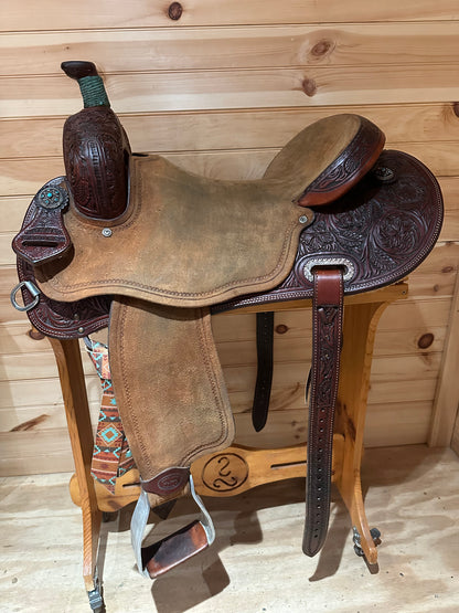 16.5” Loredo Saddle Co Western Ranch Saddle